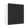 Armário Aéreo Madesa Agata 60 cm 1 Porta Branco/Preto