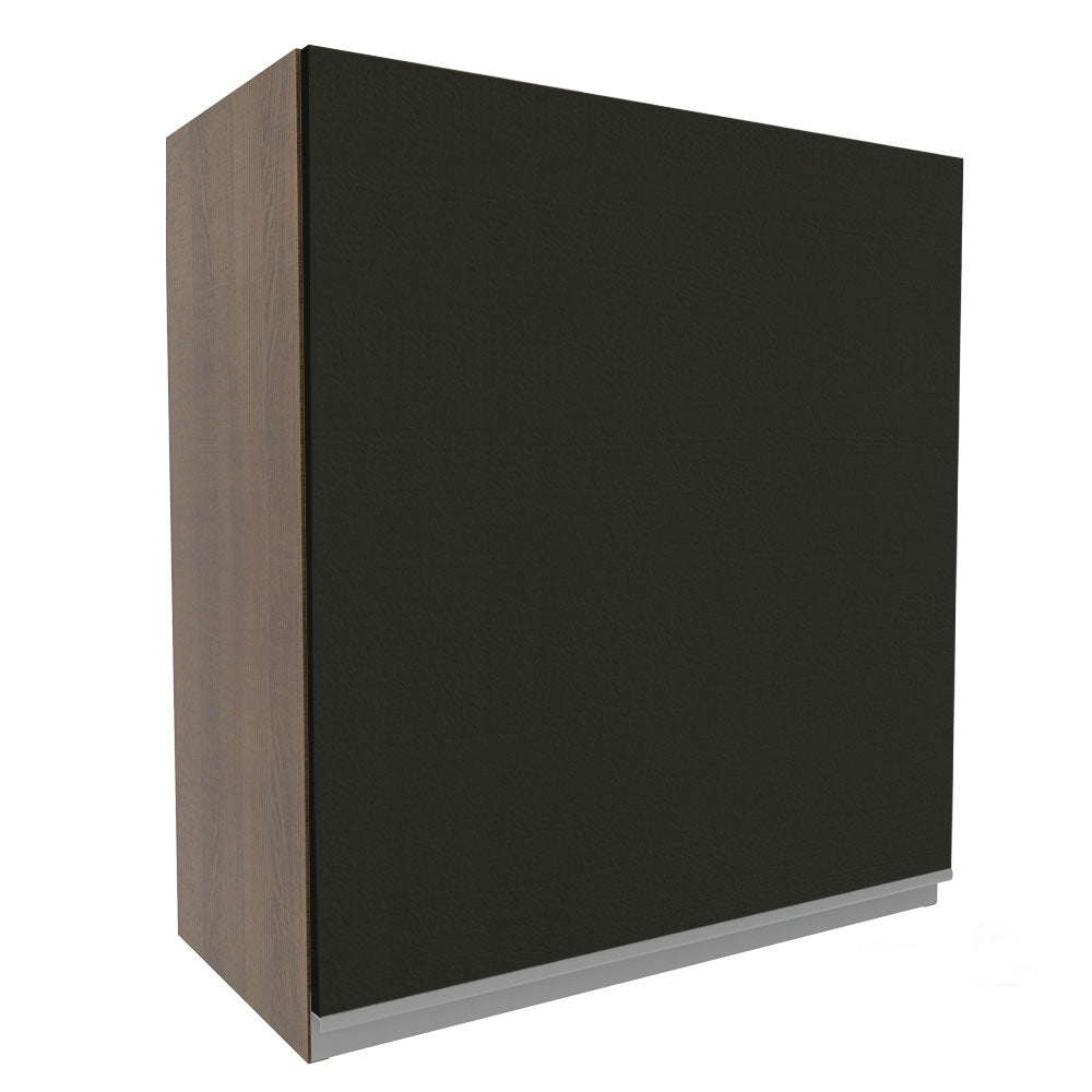 Armário Aéreo Madesa Glamy 60 cm 1 Porta Rustic/Preto