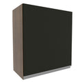 Armário Aéreo Madesa Glamy 60 cm 1 Porta Rustic/Preto