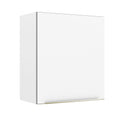 Armário Aéreo Madesa Lux 60 cm 1 Porta Branco/Branco Veludo