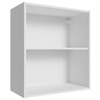 Armário Aéreo 60 cm com 2 Nichos Abertos para Cozinha Madesa Lux, Glamy, Agata, Stella Branco