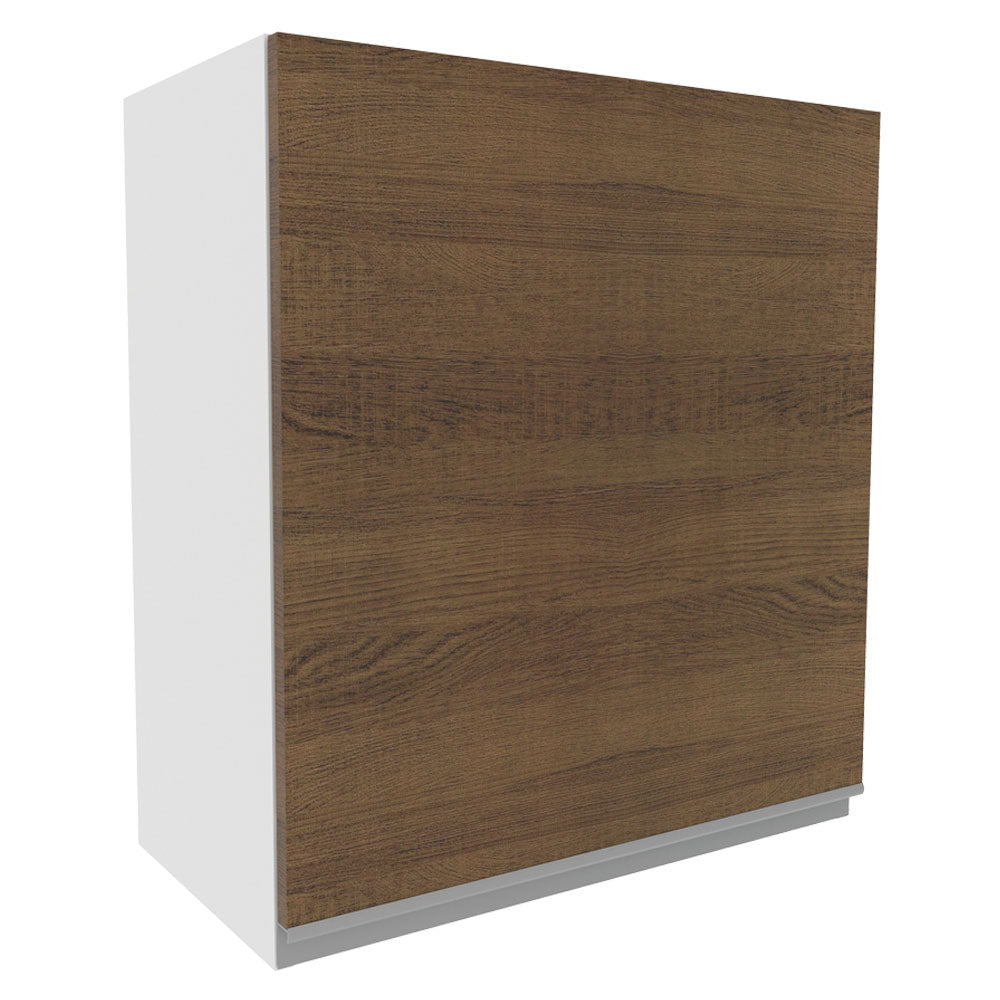 Armário Aéreo Madesa Acordes 100% MDF 60 cm 1 Porta Branco/Rustic