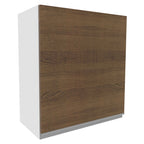 Armário Aéreo Madesa Acordes 100% MDF 60 cm 1 Porta Branco/Rustic