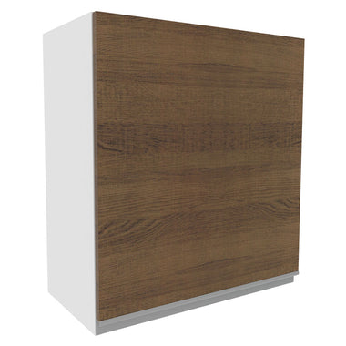 Armário Aéreo Madesa Acordes 100% MDF 60 cm 1 Porta Branco/Rustic