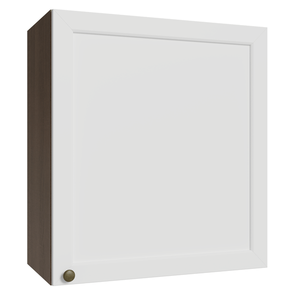 Armário Aéreo 60 cm 1 Porta Rustic/Branco Vik Madesa
