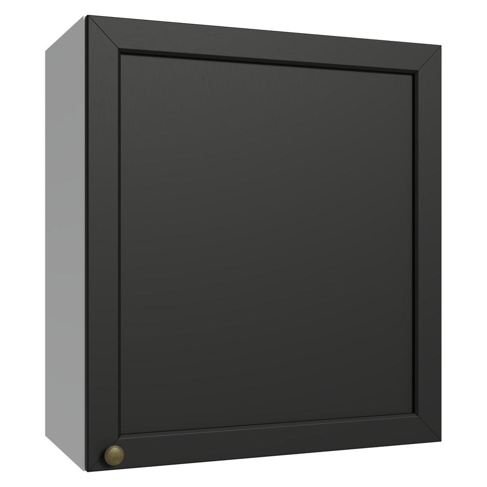 Armário Aéreo 60 cm 1 Porta Branco/Preto Vik Madesa