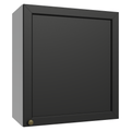 Armário Aéreo 60 cm 1 Porta Branco/Preto Vik Madesa
