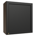 Armário Aéreo 60 cm 1 Porta Rustic/Preto Vik Madesa