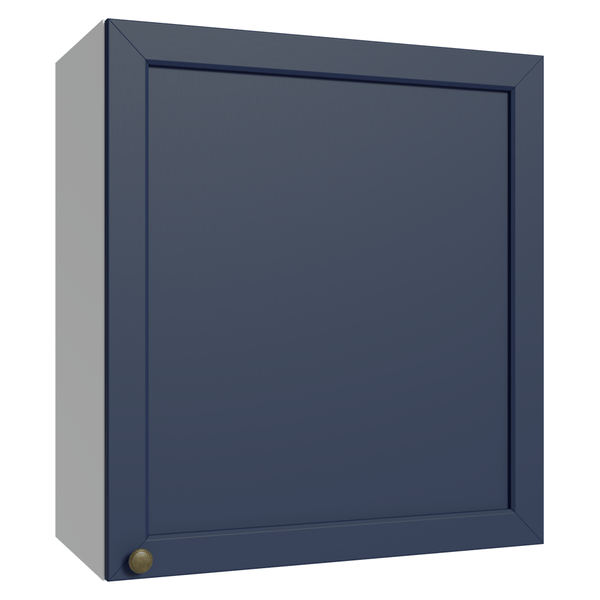Armário Aéreo 60 cm 1 Porta Branco/Azul Vik Madesa