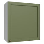 Armário Aéreo 60 cm 1 Porta Branco/Verde Vik Madesa