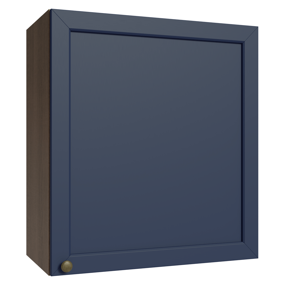 Armário Aéreo 60 cm 1 Porta Rustic/Azul Vik Madesa