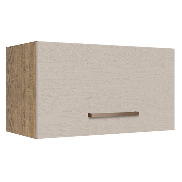 Armário Aéreo 60 cm 1 Porta Basculante Rustic/Crema Agata Madesa
