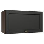 Armário Aéreo 60 cm 1 Porta Basculante Rustic/Preto Vik Madesa