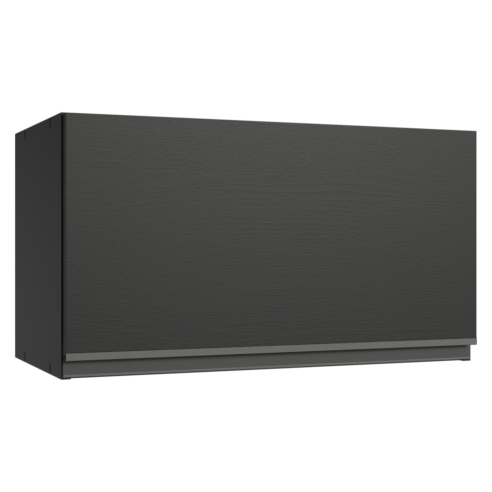 Armário Aéreo 60 cm 1 Porta Basculante Preto Nice Madesa