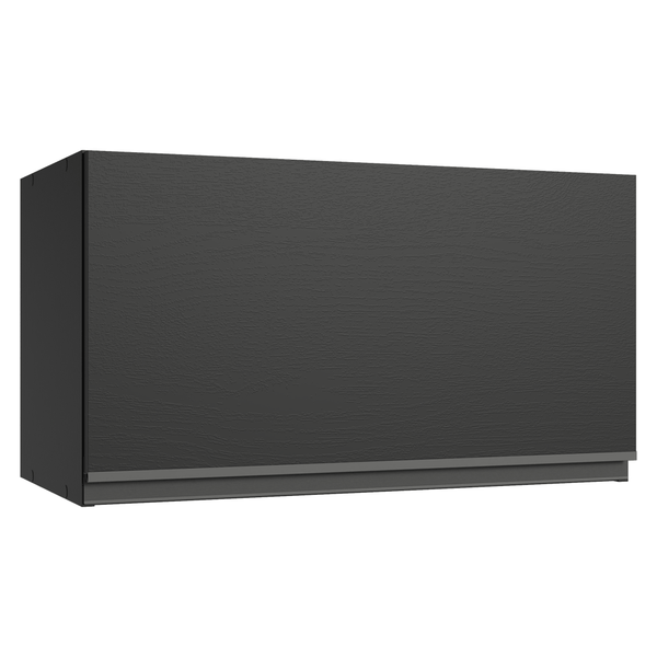 Armário Aéreo 60 cm 1 Porta Basculante Preto Nice Madesa