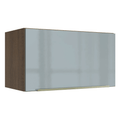 Armário Aéreo Madesa Lux 60 cm 1 Porta Basculante Rustic/Cinza