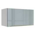 Armário Aéreo Madesa Lux 60 cm 1 Porta Basculante Branco/Cinza