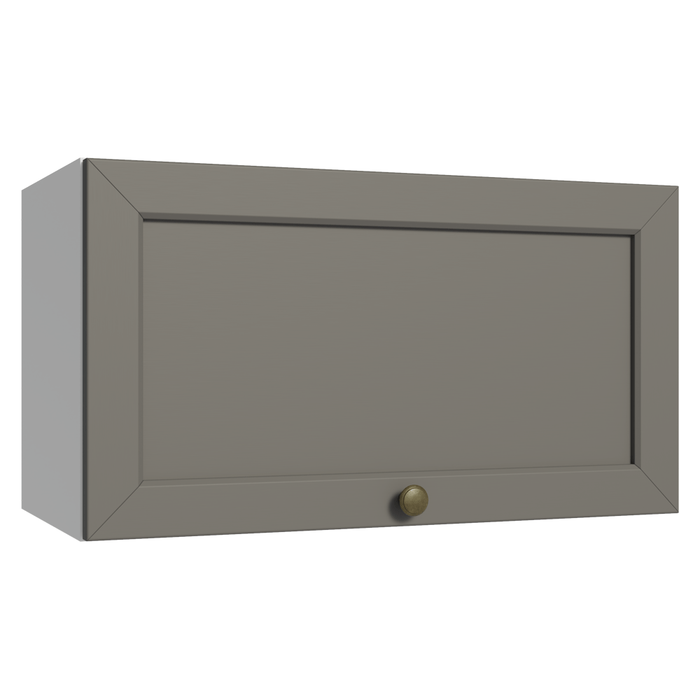 Armário Aéreo 60 cm 1 Porta Basculante Branco/Cinza Vik Madesa