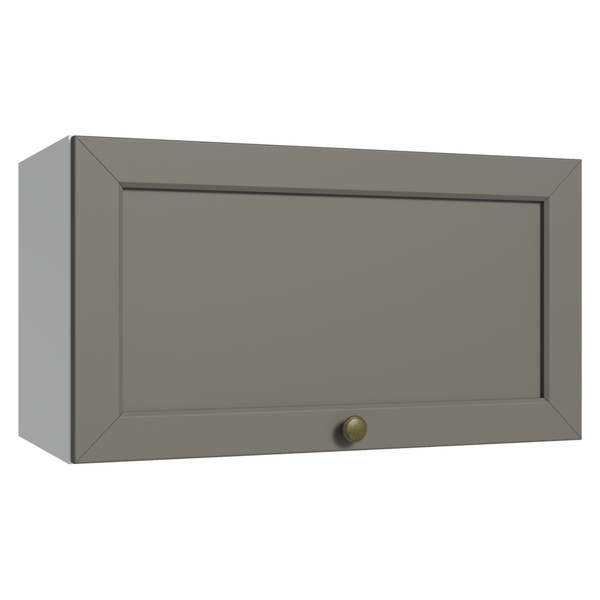 Armário Aéreo 60 cm 1 Porta Basculante Branco/Cinza Vik Madesa