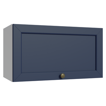 Armário Aéreo 60 cm 1 Porta Basculante Branco/Azul Vik Madesa