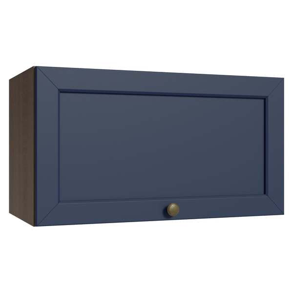 Armário Aéreo 60 cm 1 Porta Basculante Rustic/Azul Vik Madesa