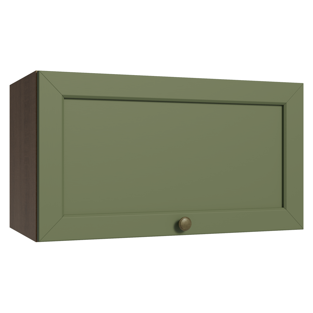 Armário Aéreo 60 cm 1 Porta Basculante Rustic/Verde Vik Madesa