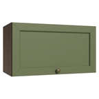 Armário Aéreo 60 cm 1 Porta Basculante Rustic/Verde Vik Madesa