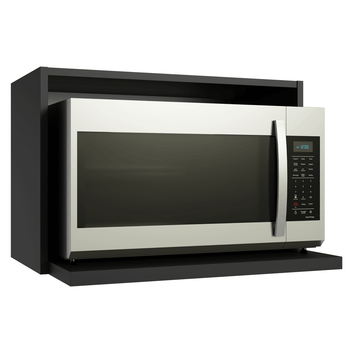 Armário Aéreo 60 cm Nicho para Microondas/Forno Elétrico Preto Madesa