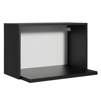 Armário Aéreo 60 cm Nicho para Microondas e Forno Elétrico Preto Madesa