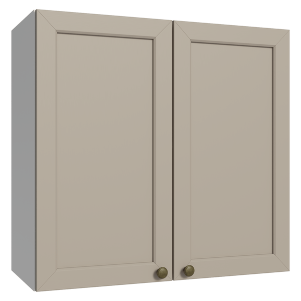 Armário Aéreo 70 cm 2 Portas Branco/Crema Vik Madesa