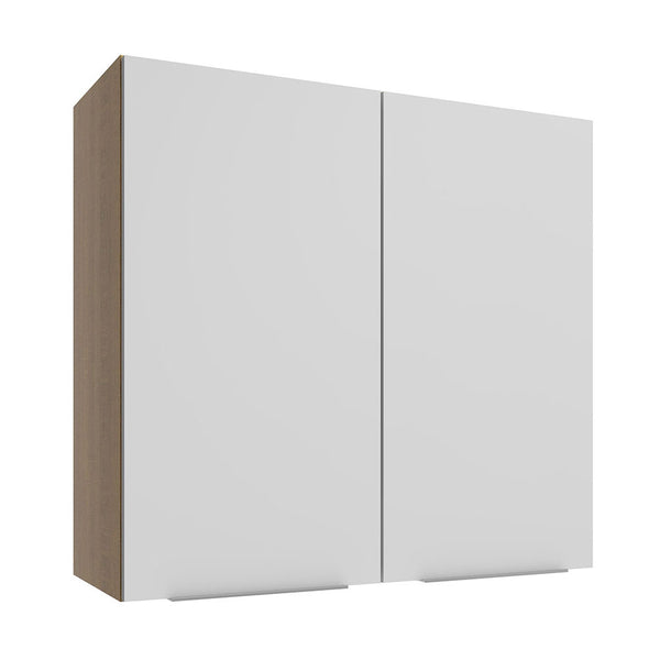 Armário Aéreo 70 cm 2 Portas Rustic/Branco Stella Madesa