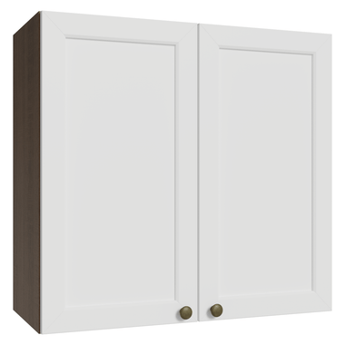 Armário Aéreo 70 cm 2 Portas Rustic/Branco Vik Madesa