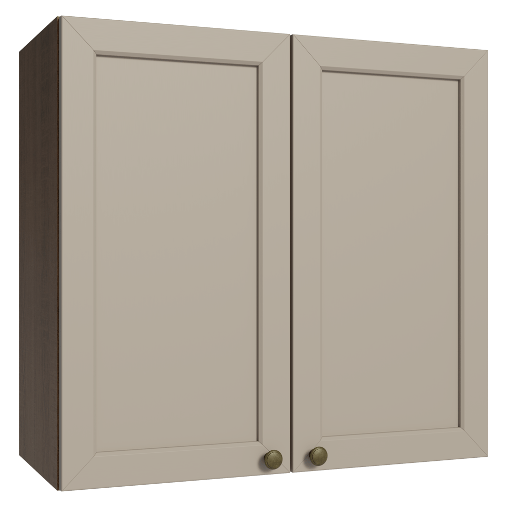 Armário Aéreo 70 cm 2 Portas Rustic/Crema Vik Madesa