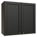 Armário Aéreo 70 cm 2 Portas Rustic/Preto Vik Madesa