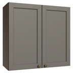 Armário Aéreo 70 cm 2 Portas Rustic/Cinza Vik Madesa