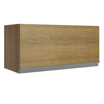 Armário Aéreo de Cozinha Madesa Glamy 70 cm 1 Porta Basculante Rustic