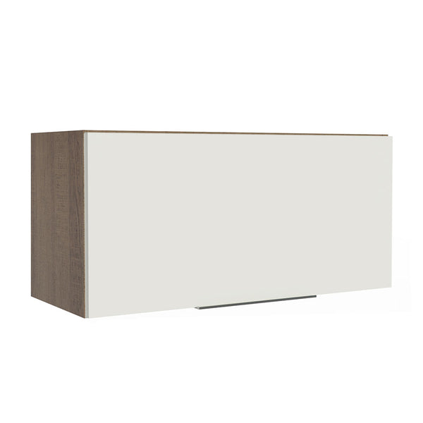 Armário Aéreo de Cozinha Madesa Stella 70 cm 1 Porta Basculante Rustic/Branco