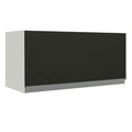 Armário Aéreo de Cozinha Madesa Glamy 70 cm 1 Porta Basculante Branco/Preto