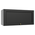 Armário Aéreo 70 cm 1 Porta Basculante Branco/Preto Vik Madesa