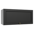 Armário Aéreo 70 cm 1 Porta Basculante Branco/Preto Vik Madesa