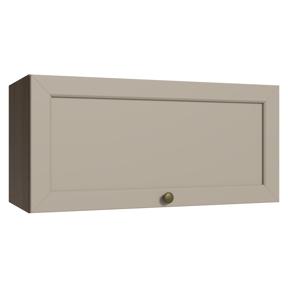 Armário Aéreo 70 cm 1 Porta Basculante Rustic/Crema Vik Madesa