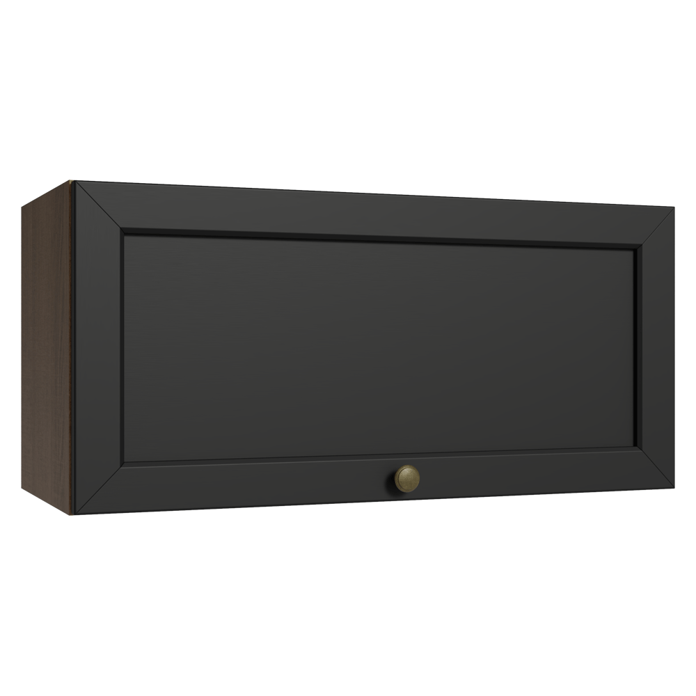 Armário Aéreo 70 cm 1 Porta Basculante Rustic/Preto Vik Madesa