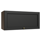 Armário Aéreo 70 cm 1 Porta Basculante Rustic/Preto Vik Madesa