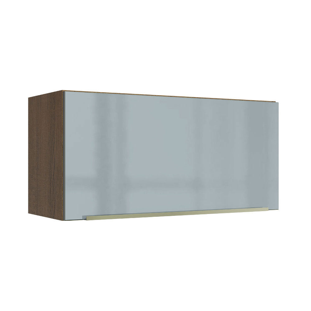 Armário Aéreo 70 cm 1 Porta Rustic/Cinza Lux Madesa