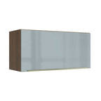 Armário Aéreo 70 cm 1 Porta Rustic/Cinza Lux Madesa