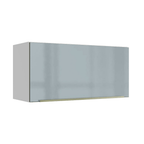 Armário Aéreo 70 cm 1 Porta Branco/Cinza Lux Madesa