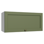 Armário Aéreo 70 cm 1 Porta Basculante Branco/Verde Vik Madesa