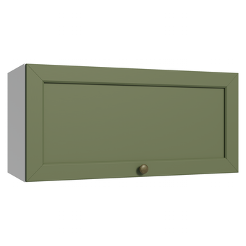 Armário Aéreo 70 cm 1 Porta Basculante Branco/Verde Vik Madesa