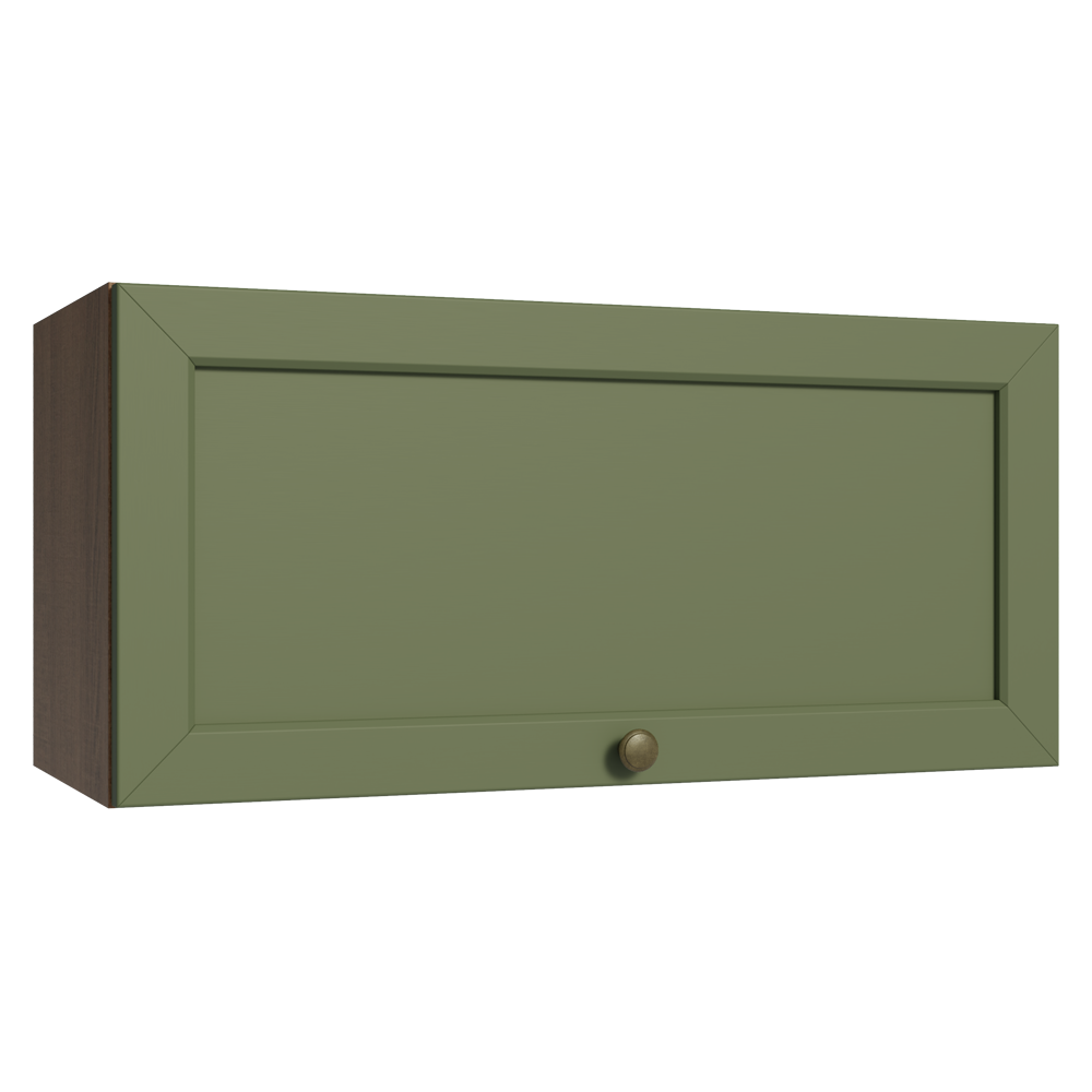 Armário Aéreo 70 cm 1 Porta Basculante Rustic/Verde Vik Madesa