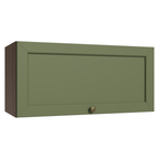 Armário Aéreo 70 cm 1 Porta Basculante Rustic/Verde Vik Madesa